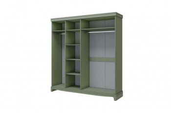 Шкаф 2000 мм распашной ШР-4 Лорето, зеленый самшит (БМ) в Серове - serov.mebel-e96.ru