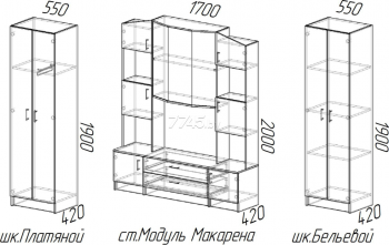 Стенка Макарена (ЭРА) в Серове - serov.mebel-e96.ru