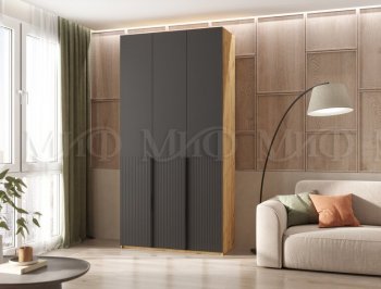 Шкаф 1200 мм Марвэл крафт/графит (Миф) в Серове - serov.mebel-e96.ru