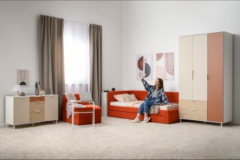 Набор детской мебели Марвэл модульный, бел. (Моби) в Серове - serov.mebel-e96.ru