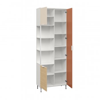 Шкаф комбинированный Марвэл 13.22 бел (Моби) в Серове - serov.mebel-e96.ru