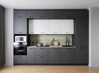 Кухонный гарнитур Меренга 3400 мм МДФ (Санвут) в Серове - serov.mebel-e96.ru