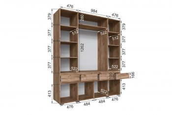 Шкаф 2000 мм Мерида крафт табачный/белый (Микон) в Серове - serov.mebel-e96.ru