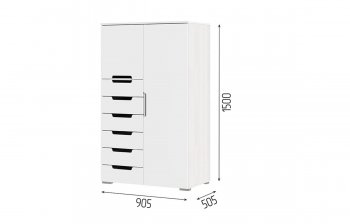 Комод-шкаф Миа КМ 053 (СтендМ) в Серове - serov.mebel-e96.ru