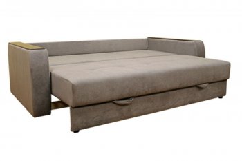 Диван Милан 3, НПБ, ткань Монако 06 (серый) (Хит Диван) в Серове - serov.mebel-e96.ru