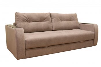 Диван Милан 3, НПБ, ткань Монако 02 (какао) (Хит Диван) в Серове - serov.mebel-e96.ru