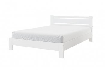 Кровать из массива Милс белый античный (БМ) в Серове - serov.mebel-e96.ru