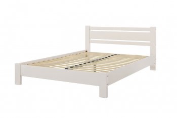 Кровать из массива Милс льняной (БМ) в Серове - serov.mebel-e96.ru