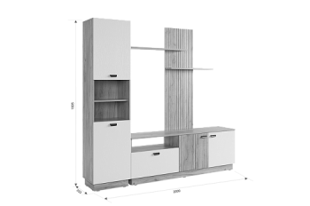 Стенка Моди К1 (Мебельсон) в Серове - serov.mebel-e96.ru