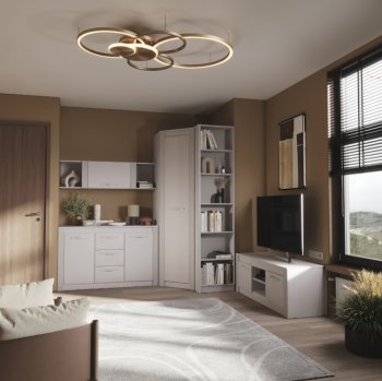 Стенка Монако Кашемир комп.1 (модульная) (БТС) в Серове - serov.mebel-e96.ru