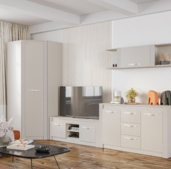 Стенка Монако Кашемир комп.2 (модульная) (БТС) в Серове - serov.mebel-e96.ru