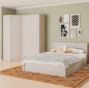 Спальный гарнитур Монако Кашемир (модульный) (БТС) в Серове - serov.mebel-e96.ru