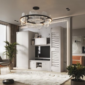 Стенка Монако Кашемир комп.3 (модульная) (БТС) в Серове - serov.mebel-e96.ru