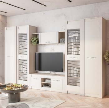 Стенка Монако Кашемир комп.4 (модульная) (БТС) в Серове - serov.mebel-e96.ru