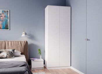 Шкаф двустворчатый Мори МШ800.1 белый (ДСВ) в Серове - serov.mebel-e96.ru