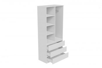 Шкаф 900 мм Мори 900.2 белый высота 2100 мм (ДСВ) в Серове - serov.mebel-e96.ru