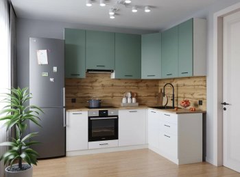 Угловой кухонный гарнитур Муссон 2200*1600 мм Sanvut в Серове - serov.mebel-e96.ru