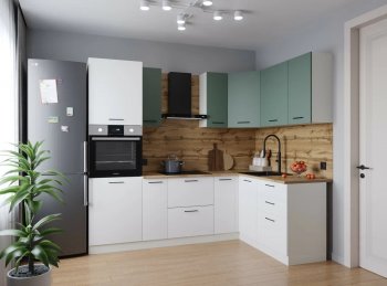 Угловой кухонный гарнитур Муссон 2400*1600 мм Sanvut в Серове - serov.mebel-e96.ru