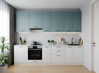 Кухонный гарнитур высокий Ниагара 3000 мм ЛДСП/МДФ (Санвут) в Серове - serov.mebel-e96.ru