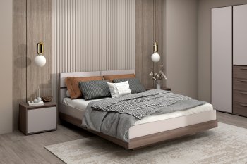 Спальный гарнитур Ника, модульный (Зарон) в Серове - serov.mebel-e96.ru