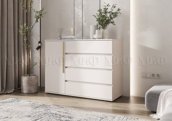 Комод 1 дверь 4 ящика (1200) Норд, кашемир (Миф) в Серове - serov.mebel-e96.ru