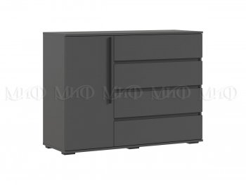 Комод 1 дверь 4 ящика (1200) Норд, графит (Миф) в Серове - serov.mebel-e96.ru