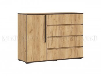 Комод 1 дверь 4 ящика (1200) Норд, дуб крафт (Миф) в Серове - serov.mebel-e96.ru