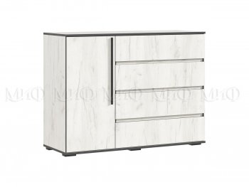 Комод 1 дверь 4 ящика (1200) Норд, крафт белый (Миф) в Серове - serov.mebel-e96.ru