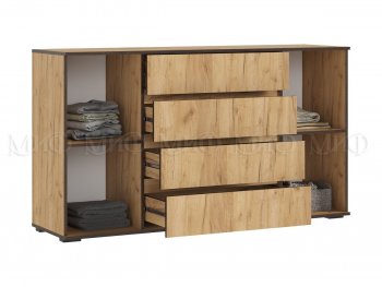 Комод 2 двери 4 ящика (1600) Норд, крафт (Миф) в Серове - serov.mebel-e96.ru
