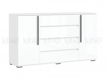 Комод 2 двери 4 ящика (1600) Норд, белый (Миф) в Серове - serov.mebel-e96.ru