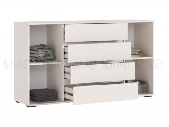 Комод 2 двери 4 ящика (1600) Норд, кашемир (Миф) в Серове - serov.mebel-e96.ru