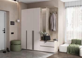 Прихожая Норд+Шкаф 1200, крафт серый/кашемир (Миф) в Серове - serov.mebel-e96.ru