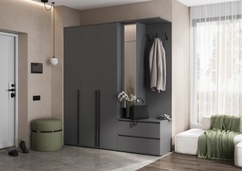 Прихожая Норд+Шкаф 1200, графит (Миф) в Серове - serov.mebel-e96.ru