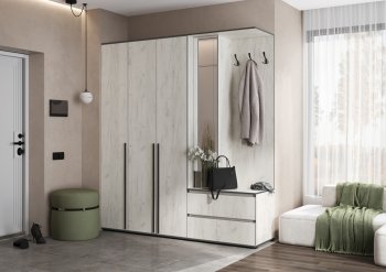 Прихожая Норд+Шкаф 1200, крафт белый (Миф) в Серове - serov.mebel-e96.ru