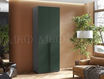 Шкаф 800 мм 2-х ств. Норд графит/изумруд (Миф) в Серове - serov.mebel-e96.ru