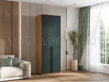 Шкаф 800 мм 2-х ств. Норд крафт/изумруд (Миф) в Серове - serov.mebel-e96.ru