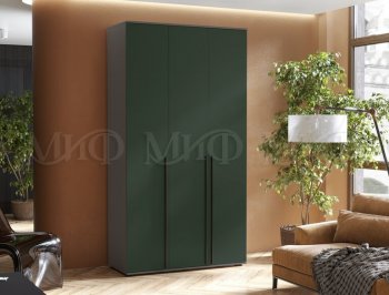 Шкаф 1200 мм 3-х ств. Норд графит/изумруд (Миф) в Серове - serov.mebel-e96.ru