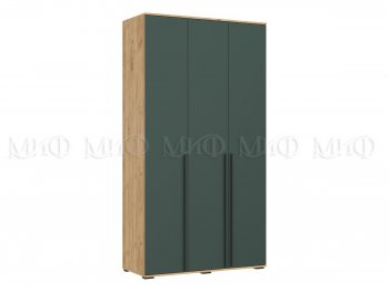 Шкаф 1200 мм 3-х ств. Норд дуб крафт/изумруд (Миф) в Серове - serov.mebel-e96.ru