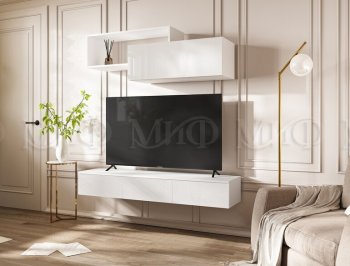 Стенка Норд-2 белый глянец (Миф) в Серове - serov.mebel-e96.ru