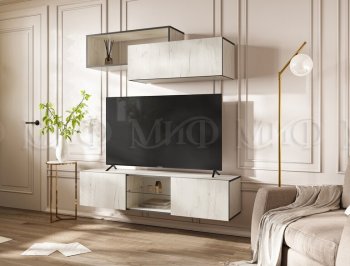 Стенка Норд-1 дуб крафт белый (Миф) в Серове - serov.mebel-e96.ru