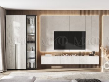 Стенка Норд крафт белый (Миф) в Серове - serov.mebel-e96.ru