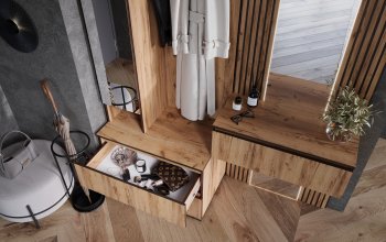 Прихожая+Тумба с зеркалом Норд (Миф) в Серове - serov.mebel-e96.ru