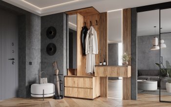 Прихожая+Тумба с зеркалом Норд (Миф) в Серове - serov.mebel-e96.ru