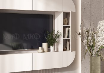 Стенка Норд (Зона ТВ), кашемир (Миф) в Серове - serov.mebel-e96.ru