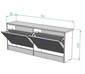 Обувница W19 (ДМ) в Серове - serov.mebel-e96.ru