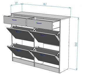 Обувница W25 (Графит) в Серове - serov.mebel-e96.ru