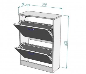 Обувница W3 (ДМ) в Серове - serov.mebel-e96.ru