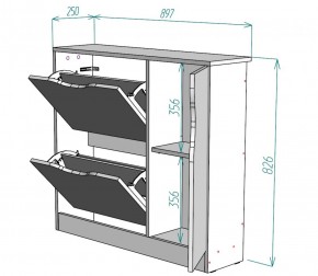 Обувница W32 (ДМ) в Серове - serov.mebel-e96.ru