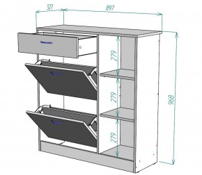 Обувница W33 (ДМ) в Серове - serov.mebel-e96.ru