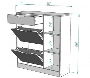 Обувница W34 (Белый) в Серове - serov.mebel-e96.ru